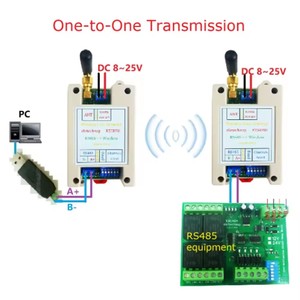 Rt5bf01 <span class=keywords><strong>DC</strong></span> 12V 24V Din Rail Dip chuyển RS485 thu phát không dây 20dBm-121dbm UART máy phát và máy thu modbus rtu mô-đun - Product Image 4