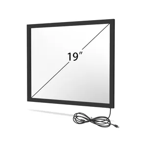 15 17 18.5 19 21.5 22 23.6 27 Inci IR Bingkai Sentuh Lapisan Atas Layar Sentuh Inframerah untuk Monitor LCD Tablet Interaktif