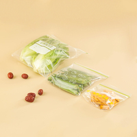 Sacs de congélation en plastique PE avec fermeture éclair pour aliments, sacs de conservation hermétiques pour fruits, légumes et viande