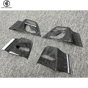 Pegatina de Fibra de Carbono con Acabado Brillante para el Panel Interior de la Puerta, Compatible con Mercedes Benz Clase G W464 G500 G63 2019-2024, Marco Interior del Vehículo - Product Image 4