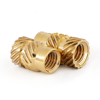 Inserts filetés en laiton à fusion à chaud Inserts thermiques Écrou M1.2 M2 M2.5 M3 M4 M5 M6 M8 M10 M12 3/8