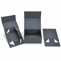 Boîte cadeau pliable Matt Art personnalisée en papier artistique et carton, boîte cadeau magnétique pliable