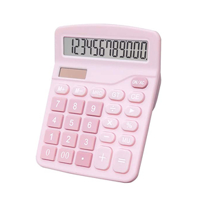 Calculadora Digital de Escritorio Rosa y Azul, Calculadora Científica Electrónica Solar Personalizada con Logotipo - Product Image 2
