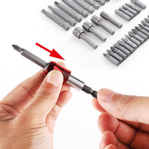 Juego de Destornilladores Protool de 34 Piezas con Puntas Planas, Phillips, Hexagonales y Torx, Autoblocantes, Cromadas, Kit de Herramientas para Bricolaje - Product Image 1