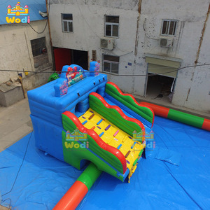 WODI Castillo Inflable de PVC de Grado Comercial de 0.9 mm, Castillo Hinchable, Casa de Brinco Inflable, Parque Acuático Inflable para Eventos al Aire Libre - Product Image 1