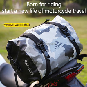 Sac de selle arrière de moto SLKE en PVC pliable, valve d'échappement réfléchissante, résistant à l'usure, 46L, étanche à l'eau - Product Image 2