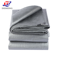 Bâche en PE imperméable double face argentée 200g, couverture de toiture en plastique, bâche de protection contre la pluie pour jardin et bassin à poissons