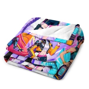 Nouvelle couverture personnalisée en microfibre avec dessin animé KPOP Demon Hunters, décoration de canapé pour la maison - Product Image 3