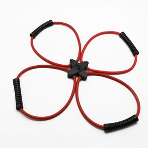 Multi funzionale doppio Cross Pull a 8 cifre per la casa Yoga Fitness Unisex <span class=keywords><strong>fascia</strong></span> <span class=keywords><strong>elastica</strong></span> resistenza corda X yoga petto espandere - Product Image 3