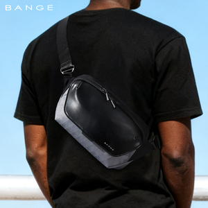 BANGE, bolso cruzado impermeable de moda minimalista, bolso bandolera de poliéster ligero, bolso de pecho para uso diario y senderismo - Product Image 6