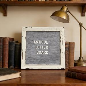 Tableau en feutre vintage 10x10 pouces avec lettres et chiffres, panneau rustique, tableau pour bébé, message, annonce de naissance, mot de passe Wifi - Product Image 4