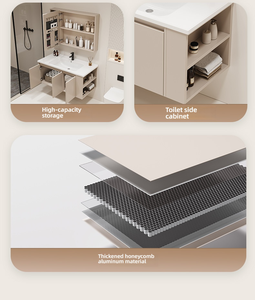 Modern Wall-Mounted Bathroom <strong>Vanity</strong> Cabinet Set with Mirror Door for <strong>Hotels</strong> and Bedrooms Wholesale - Product Image 4
