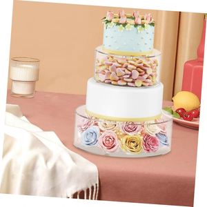 Ensemble complet de moules à gâteau en acrylique transparent écologique en 3 pièces, kit de pâtisserie, outils de cuisson essentiels pour les débutants - Product Image 3