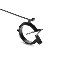 Attache-câble PA66 résistant aux hautes températures avec pince pour tube, fixation en plastique rotative pour faisceau de câbles automobile et regroupement de tubes
