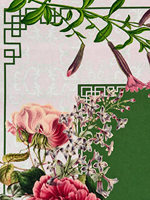 Tapis de Mahjong Américain ARCHIVE BOTANIQUE JARDIN/JARDIN ROUGE/ARCHIVE BOTANIQUE PÉTALO – Tapis de Mahjong à Surface Lisse