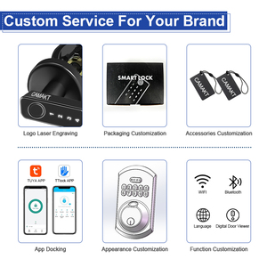 Camakt 2024 Nero, Serratura Intelligente per Casa Smart Tuya Ble con Impronta Digitale, Sblocco tramite Carta di Passaporto e <span class=keywords><strong>Smartphone</strong></span> - Product Image 6