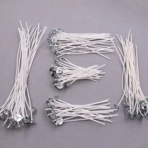 Wholesale various sizes of high quality low smoke white cotton wick DIY candle crafts wax wick