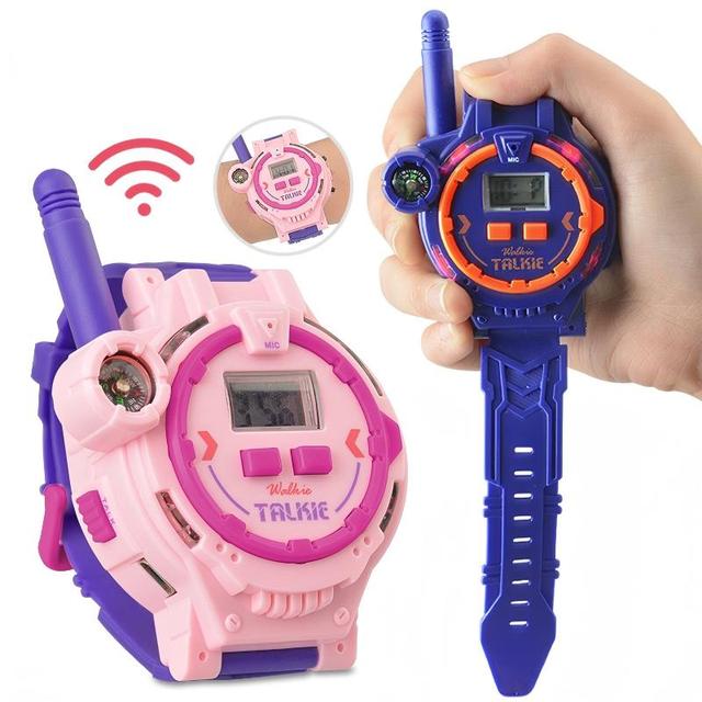 Yuglow Kids Walkie Talkie Watch Wireless Long Distance Talk Rechargeable Parent-Child Interactive Toy Indoor Outdoor Educational