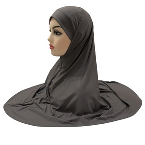 2 uds. Conjunto de verano de Amira Hijabs musulmán Ninja Underscarf Caps cubierta completa pañuelo para la cabeza envoltura para mujeres turbante islámico cubiertas interiores - Product Image 2