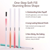 Crayon à sourcils double tête ultra-fin à dégradé 3D certifié Halal BPOM, maquillage quotidien naturel pour les sourcils, marque privée, vente en gros