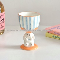 Slow Ever Mug en forme de lapin, mignon, peint à la main, 3D, à forme irrégulière, grande capacité, résistant aux hautes températures