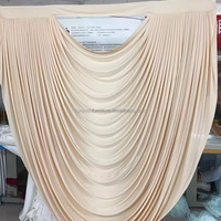 Muwei Draperie élégante pour arche de mariage, rideau de fond de scène et décoration de fête