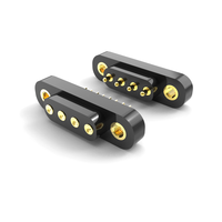 4mm Pitch 1A Current 2-32Pin Male and Female Pogo Pin Connector Standard Screw Hole Plug-in Connector