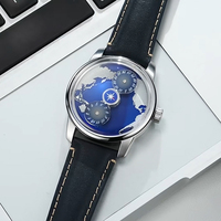 Montre mécanique pour homme de la série Planet, marque haut de gamme, résistante à l'eau 50M, classique lumineuse, montre décontractée pour homme