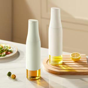 Botella de aceite Hy-79 Gravity, cilindro de vidrio con apertura automática, a prueba de fugas, dispensador de aceite y vinagre para cocina. - Product Image 5