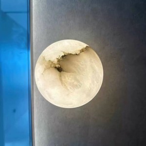 Lámpara de pared de mármol Led E27 de diseño esférico para dormitorio o sala de estar - Product Image 3