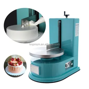 High Speed Round Cake Icing Smearing Machine For Making Cake Round Shape Birthday Cake Frosting Machine