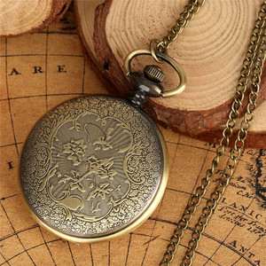 Peinture Style Ancien <span class=keywords><strong>Femme</strong></span> Élégante Conception Flip Open Full Hunter Vintage <span class=keywords><strong>Montre</strong></span> De Poche Avec Collier Horloge Chaîne - Product Image 4