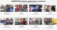 BORUNTE BRTIRUS1510A PLC Motor Lengan Robot Industri Rentang Lengan 1500mm Kapasitas Beban 10kg Perlindungan IP54 Presisi 0.03mm