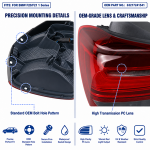 Conjunto de Luz Trasera LED para <span class=keywords><strong>BMW</strong></span> Serie 1 F20 F21, OE 63217241541, Enchufar y Usar, Ajuste Directo, 116i 118i 120i M135i, Estándar OEM - Product Image 4