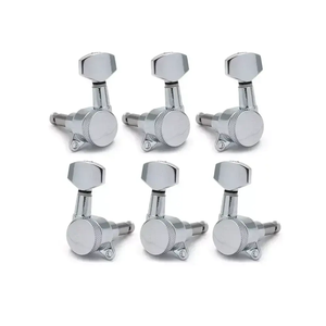 Afinadores de bloqueo de guitarra cromados 3R3L para guitarra eléctrica estilo <span class=keywords><strong>Epiphone</strong></span> LP o guitarra acústica - Product Image 1