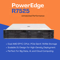Nouveau PowerEdge R7525 Dell Server Dual Socket processeurs AMD EPYC PCIe Gen4 NVMe stockage GPU optimisation 2U Rack Server R7525