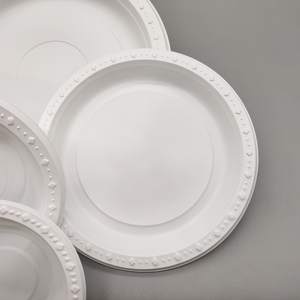 PP disposable customized plastic plate for party