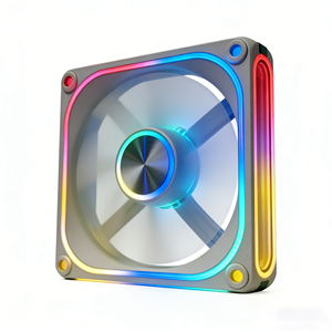 พัดลมเคส ARGB 4 พิน PWM ขนาด 120 มม. เงียบ รองรับการตั้งค่าสีแบบ Addressable <span class=keywords><strong>RGB</strong></span> สำหรับเคสคอมพิวเตอร์ตั้งโต๊ะและพัดลมระบายความร้อนซีพียู - Product Image 1