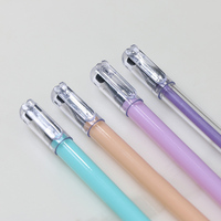Stylo bille effaçable à encre gel 0,6 mm avec logo personnalisé, fournitures de bureau et scolaires en plastique, avec recharge noire/bleue/violette et encre rouge