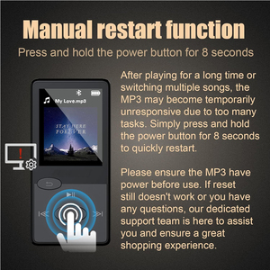 <span class=keywords><strong>X02</strong></span> Phong Cách 5.3 <span class=keywords><strong>MP3</strong></span> Âm Nhạc Máy Nghe Nhạc 1.8 ''TFT Màn Hình Nút Vật lý Được Xây Dựng Trong TF Khe Cắm Thẻ WAV Cho 5.3 Nhựa | 2025 Mới - Product Image 6