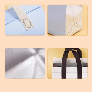 Vente en gros de sac isotherme réutilisable non tissé imprimé personnalisé sac thermique de livraison de nourriture - Product Image 2