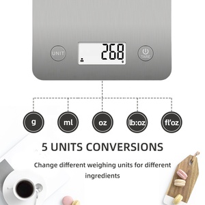 스마트 헬스 영양 균형 식품 비타민 계산 디지털 전자 앱 스테인리스 스틸 LCD 디스플레이 저울 - Product Image 6