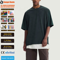 T-shirt à manches courtes pour homme en coton peigné 100% 280G, style décontracté d'été, surdimensionné, personnalisable, streetwear, impression de logo de marque, broderie