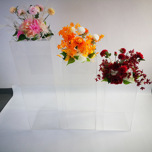 Thiết lập của 3 trong suốt Acrylic hoa đứng trang trí đám cưới cột lối đi Acrylic đám cưới đứng - Product Image 5