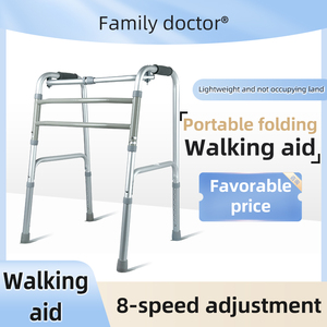 Nouveau déambulateur léger avec roues et siège, aides à la marche de haute qualité, gris - Product Image 5