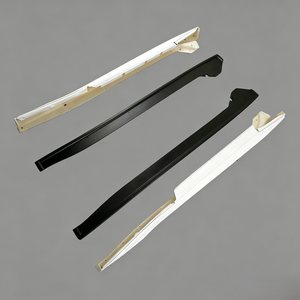 Nuevas faldas laterales de fibra de carbono brillante estilo VS de cuerpo ancho con montaje directo para Nissan GT-R R35 2008-2016 - Product Image 3