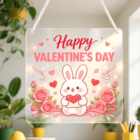 Pendentif mural carré en acrylique entièrement personnalisable de 20 cm, imprimez votre propre photo, art UV, pièce décorative horizontale unique pour la maison, le salon