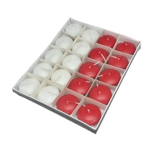 Round <strong>Long</strong> <strong>Burning</strong> White Unscented Floating <strong>Candle</strong> for Cylinder Vases, Ivory White Color Centerpieces Votive Floating <strong>Candles</strong> - Product Image 2