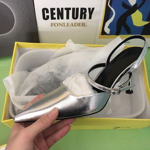 Buckle Strap Chaussures Femme Pointed Toe Sandals Casual Slingback Stiletto Heels for Women - Product Image 6