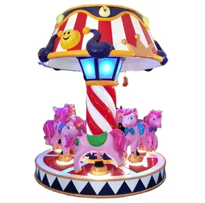 Low price three seats small mini merry go round carnival christmas carousel for shopping mall center